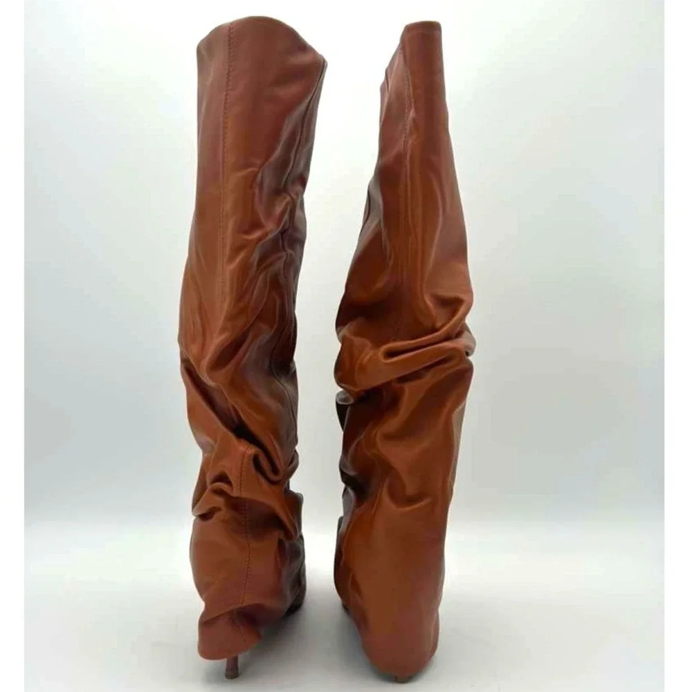 Steve Madden Marengo Tan Leather Knee-High Boots - Women's Size 8.5 - NWT